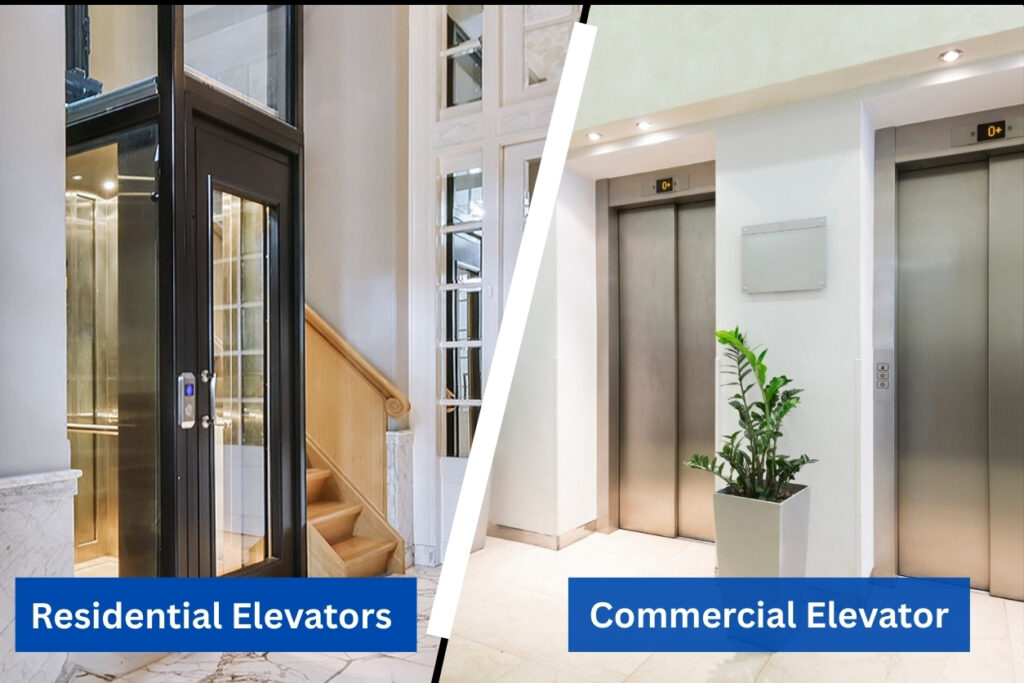 Differences Between Commercial Elevators and Residential Elevators