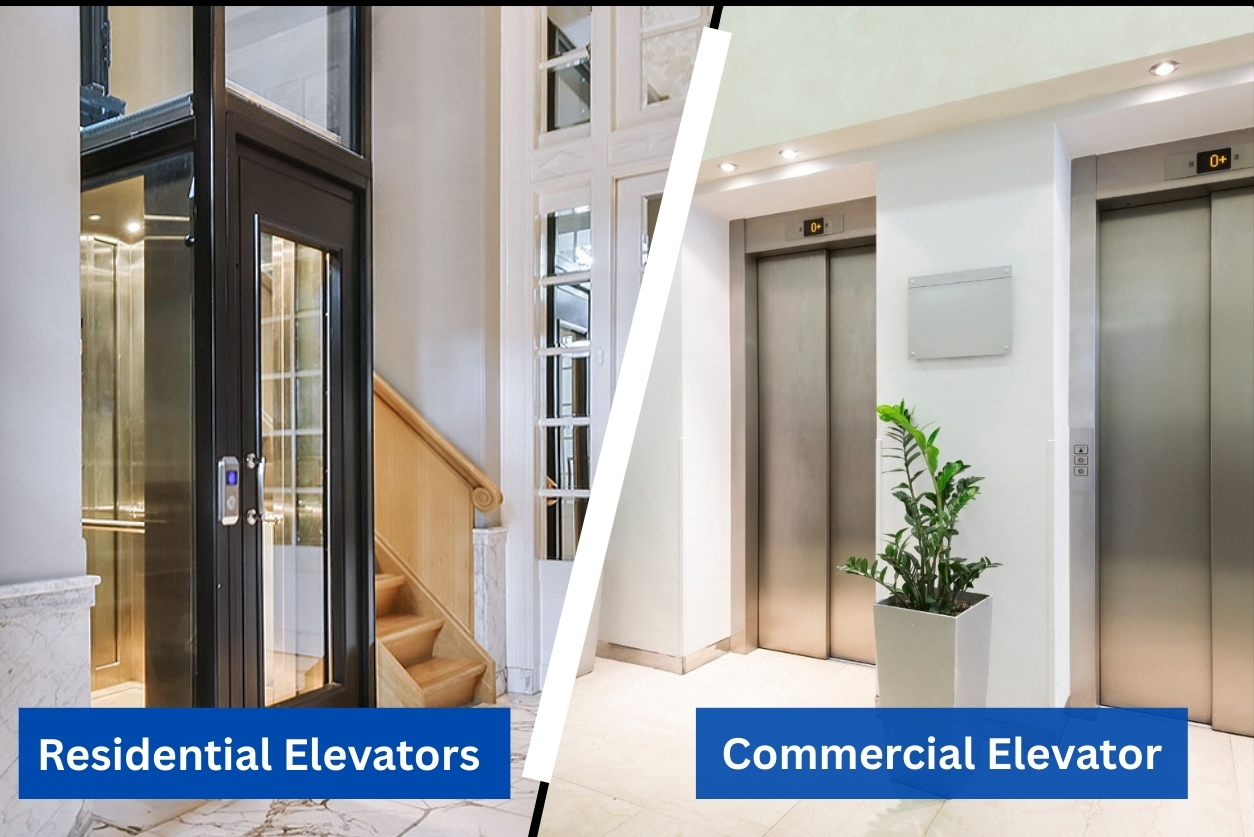Differences Between Commercial Elevators and Residential Elevators