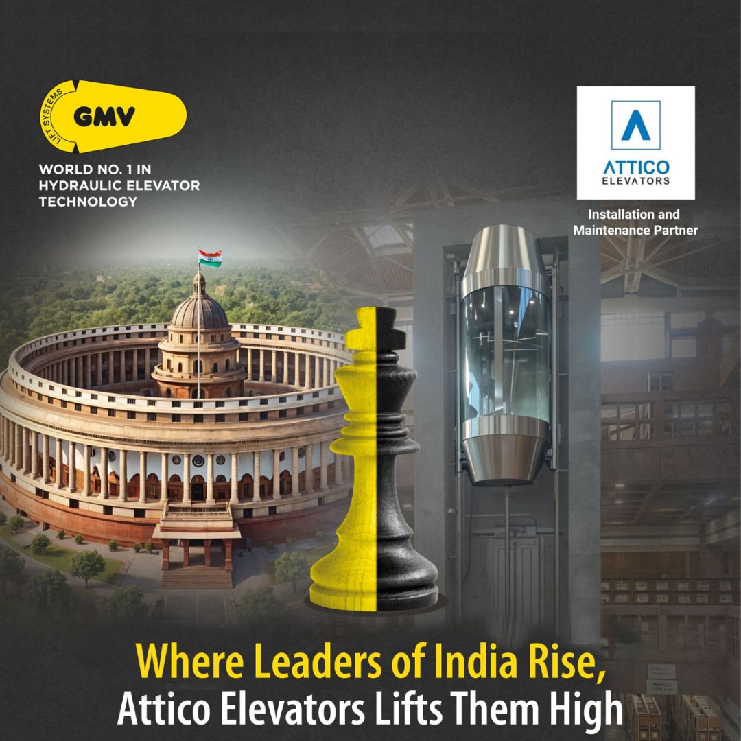 Where leaders of india rise attico elevators lifts them hight